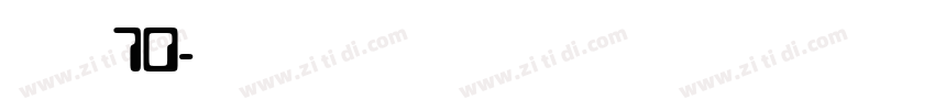 点字经典黑 70字体转换